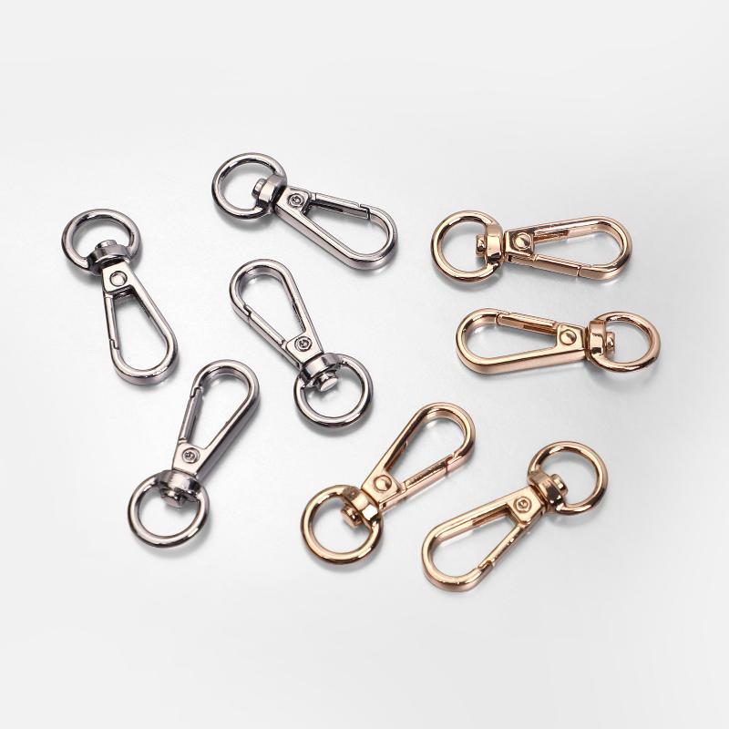 Lobster Clasp Silver - 2개입 회전식 랍스터 클로 클립 골드