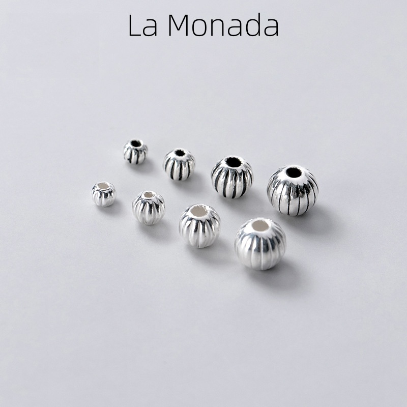 Jewelry Making In La - 925 스털링 실버 호박 모양 스페이서