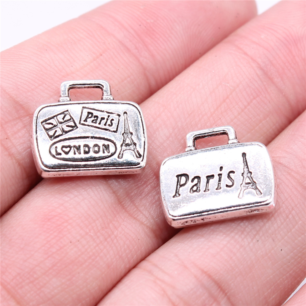 Jewelry Making London - WYSIWYG 5pcs 16x14mm 골동품 실버 컬러