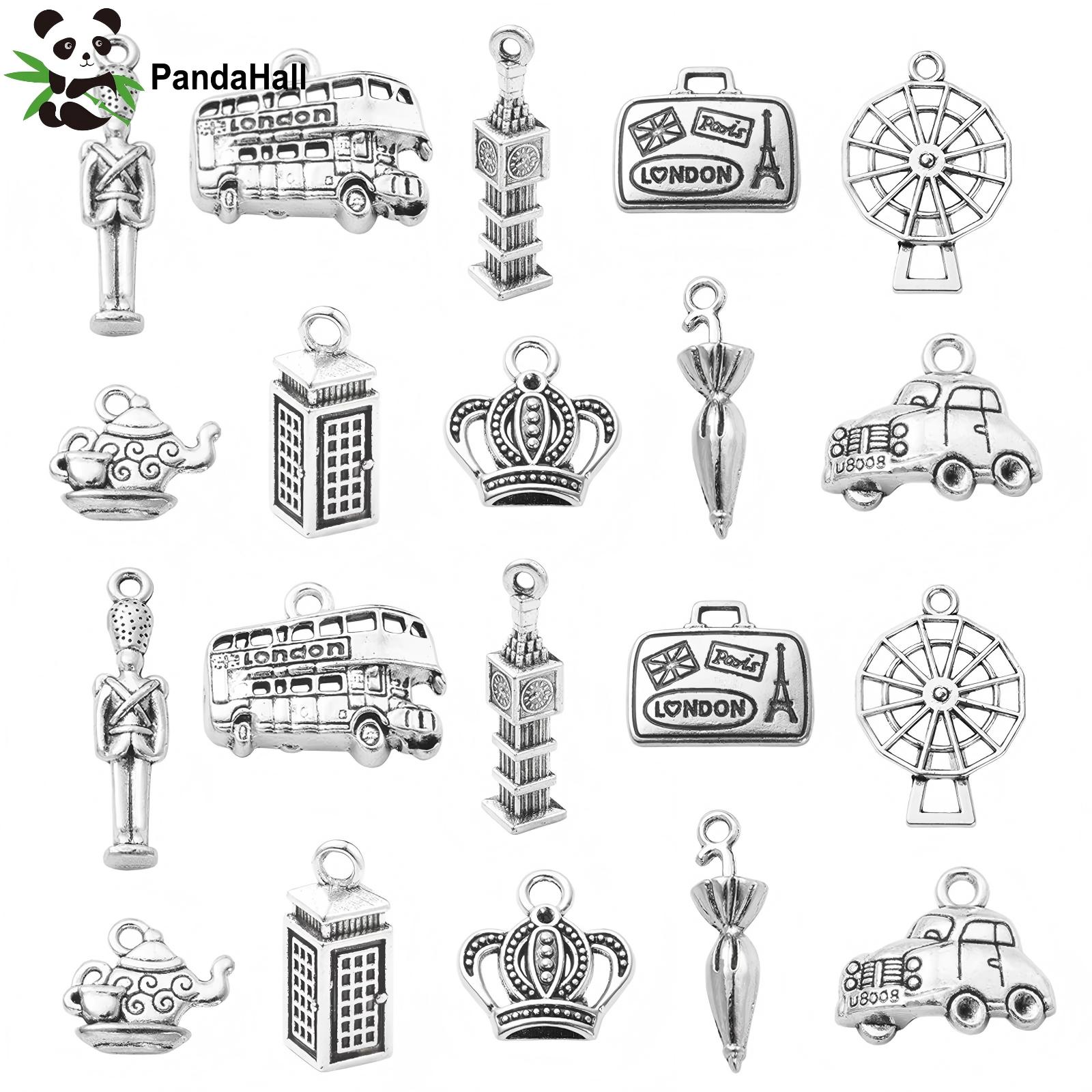 Jewelry Making London - 판다홀 100개 10가지 스타일 런던 테마