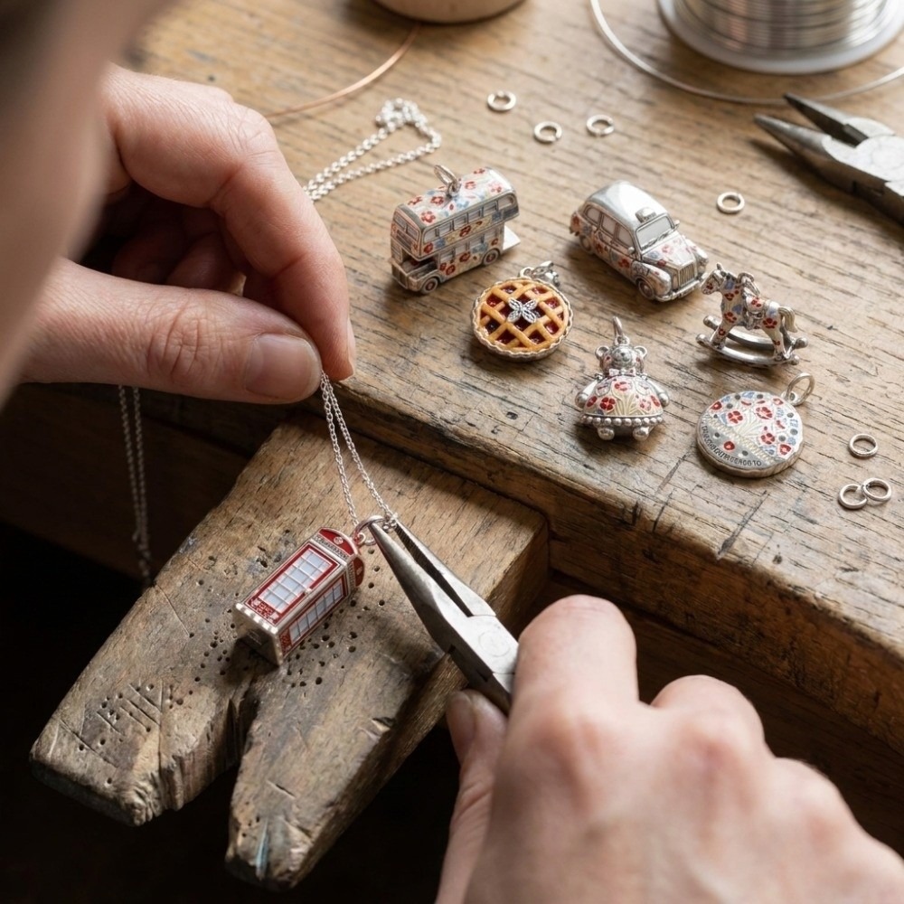 귀여운 스테인리스 스틸 소재의 만화풍 펜던트, 미니어처 - Jewelry Making London 리뷰 및 가격