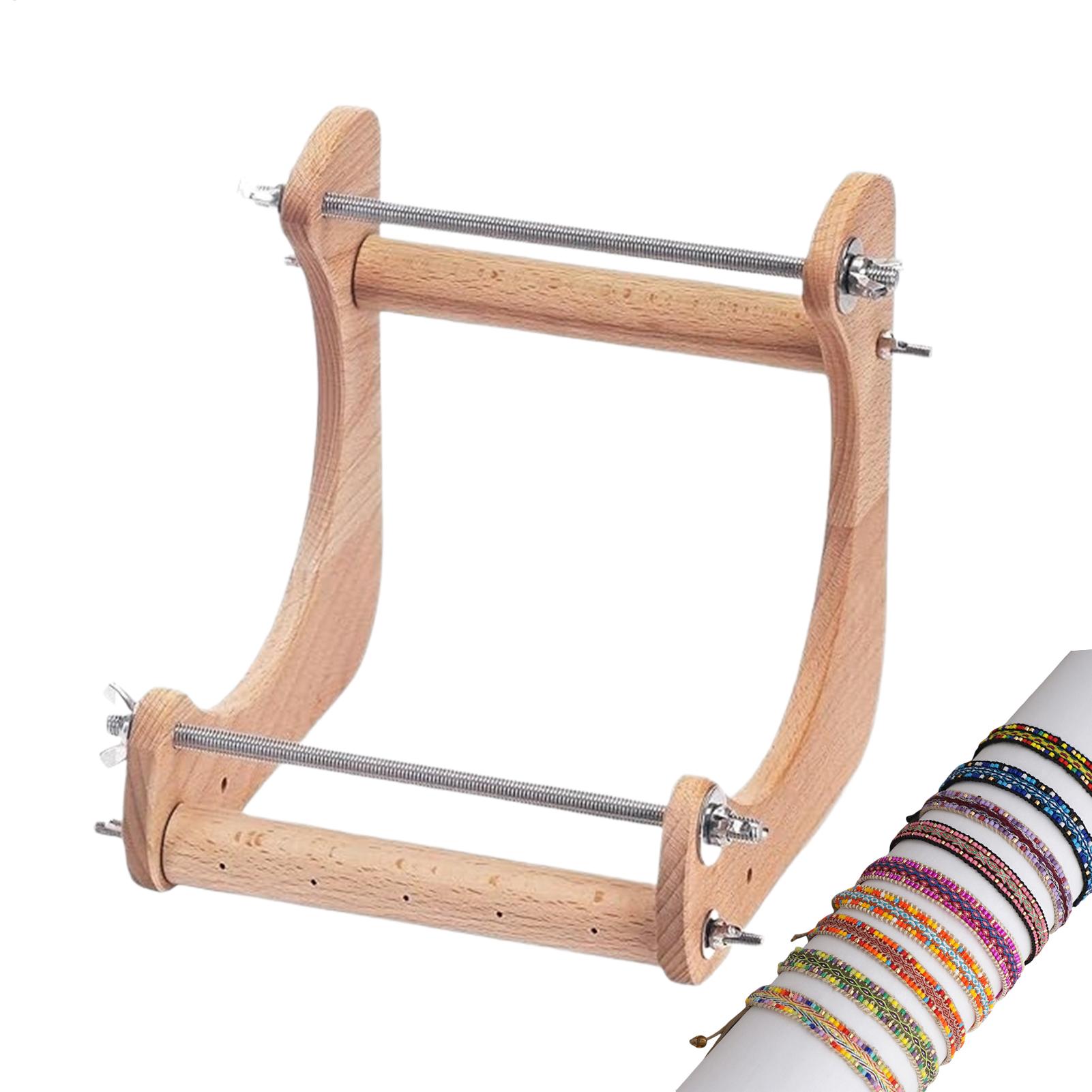 나무 소재의 비즈 직조대, 높이 조절이 가능한 수직 비 - Jewelry Making Machines 리뷰 및 가격