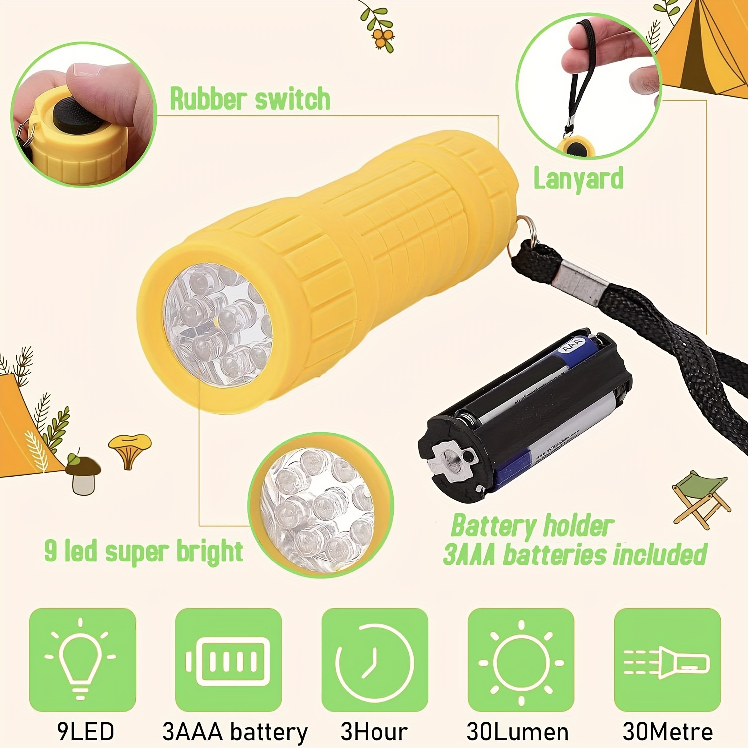 미니 휴대용 손전등 9XPE LED 램프 비즈 3 *  - Jewelry Making Torch 리뷰 및 가격