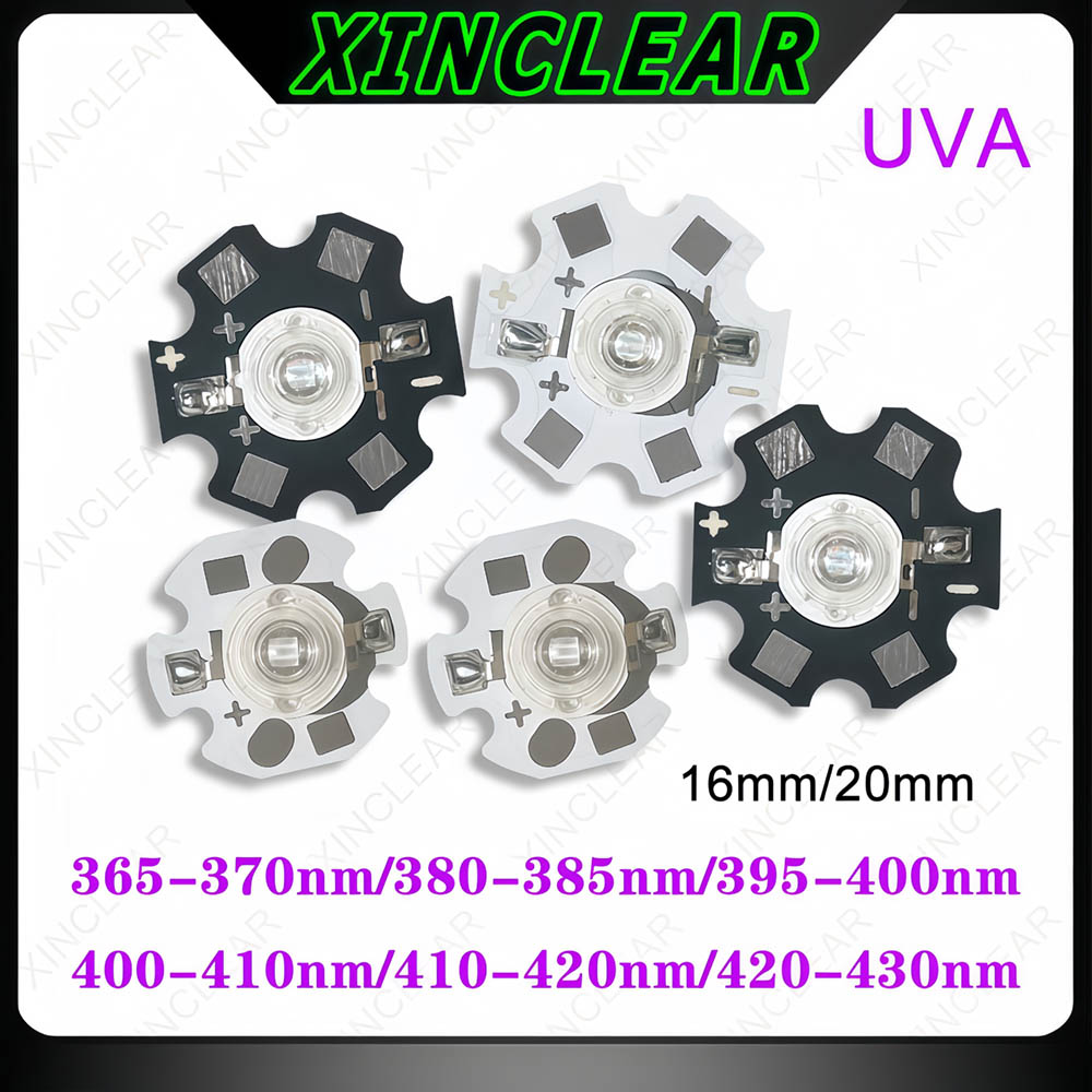 3W UVA LED 칩 UVA 370nm 380nm 3 - Jewelry Making Board 리뷰 및 가격