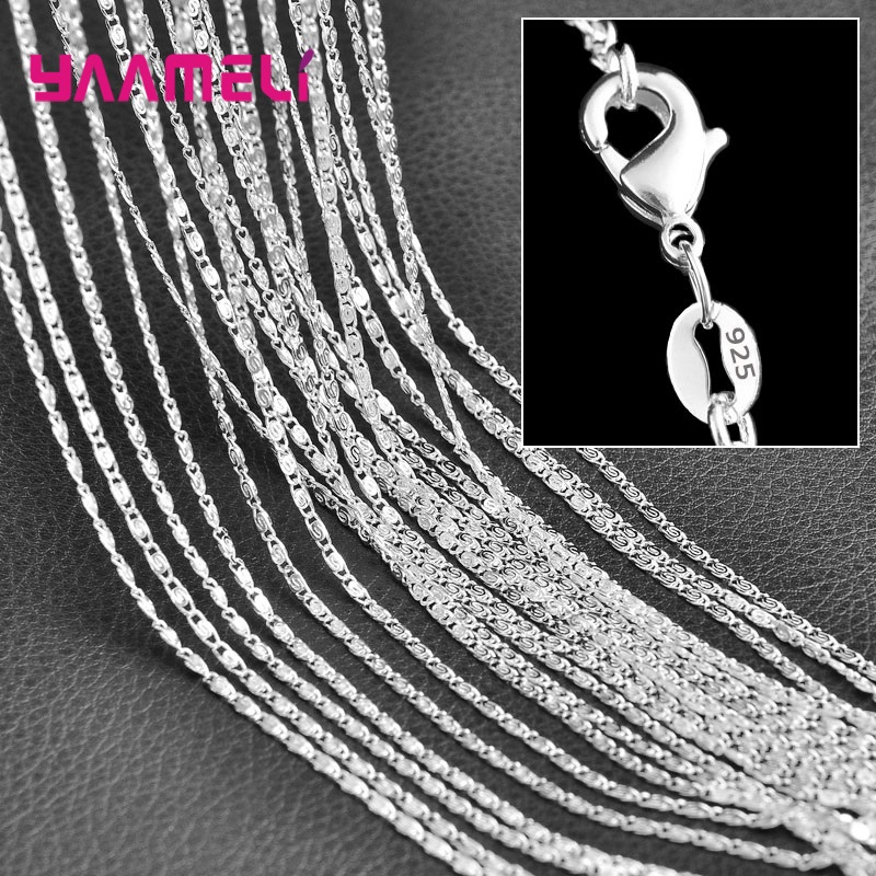 16~30인치, 1.7mm, 925 스털링 실버 소재의 - Lobster Clasp Silver 리뷰 및 가격